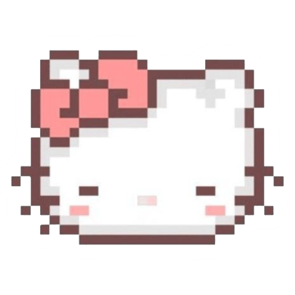 Aesthetic pastel pixel hello kitty preview
