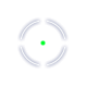 Blueish circle around green dot preview